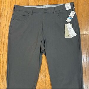 Tommy Bahama Chip Shot Five Pocket Pants Fog Grey Mens 36x34 Island Zone NEW